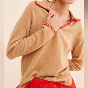 Nouveaux Cashmere Whipstitch Pullover Sweater Size 1X